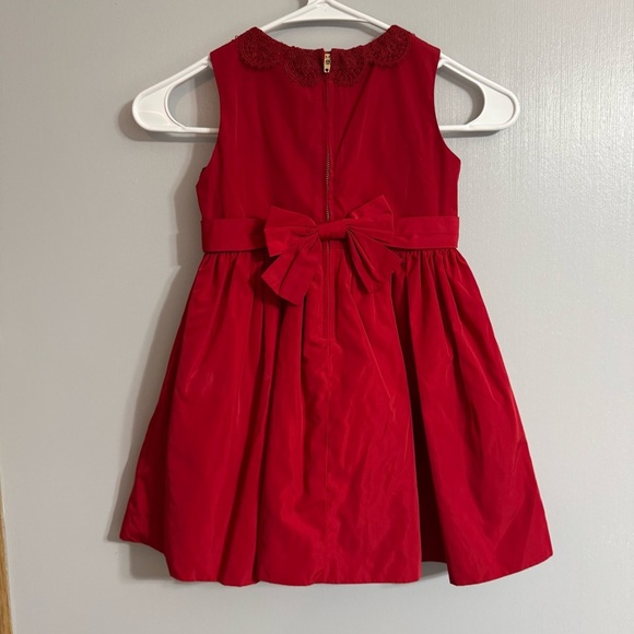 Jason Wu Red Sleeveless A-Line Dress with Lace Collar Size 4T - Picture 8 of 9